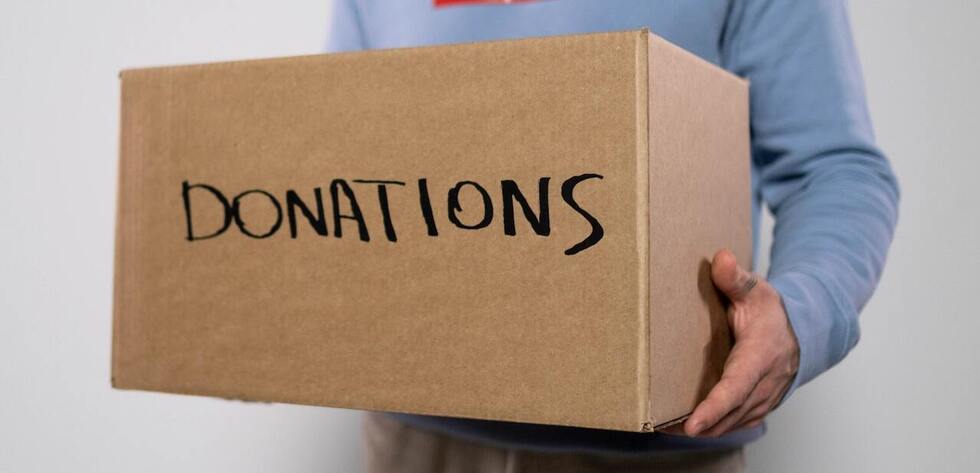 Donation scene